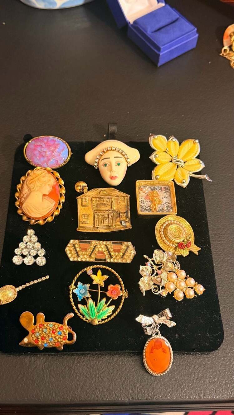 Vtg Brooch Lot